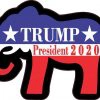 Elephant Trump President 2020 Sticker