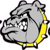 Yellow Collared Bulldog Stickers