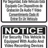 Spanish English Audio and Video Recording Consent Stickers