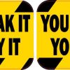 You Break It You Buy It Stickers