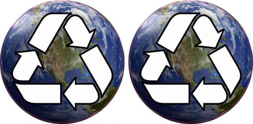Earth Recycle Stickers