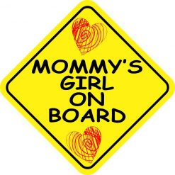 Mommy's Girl on Board Magnet