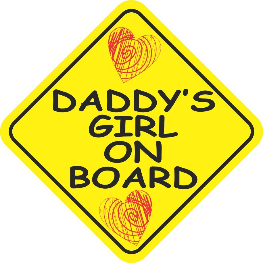 Daddy's Girl on Board Magnet