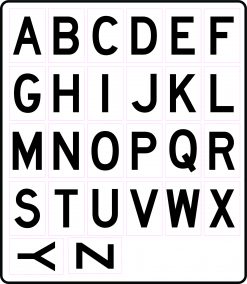 Alphabet Letter Stickers