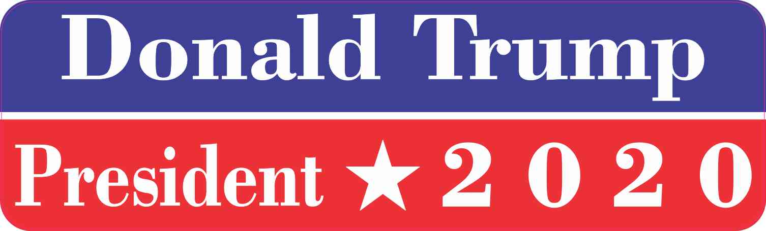 Donald Trump for President 2020 Bumper Sticker 