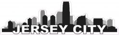 Jersey City Skyline Sticker