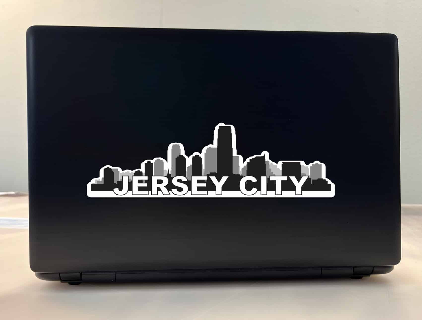 10in x 3in Jersey City Skyline Sticker