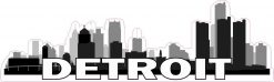 Detroit Skyline Sticker