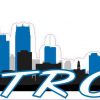 Light Blue Detroit Skyline Sticker