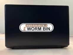 8in x 2in Picture Oblong Notice Worm Bin Sticker