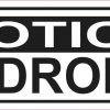 Oblong Notice No Drones Sticker