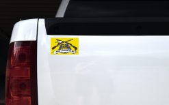 Gadsden Flag With Rifles Magnet