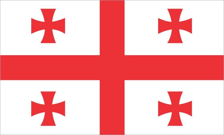 Country of Georgia Flag Magnet