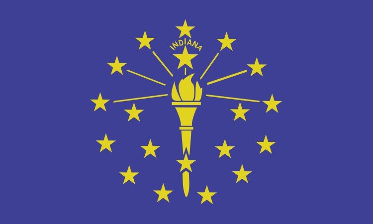 Indiana State Flag Magnet