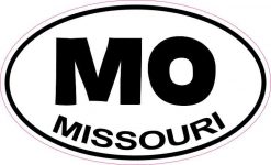 Oval MO Missouri Sticker