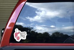 Fishing Hook Bite Me Sticker