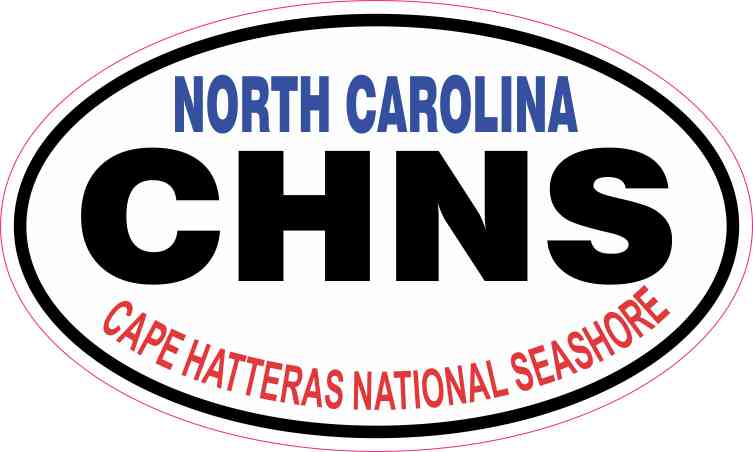 Oval Cape Hatteras National Seashore Sticker