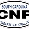 Oval Congaree National Park Sticker