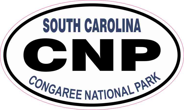 Oval Congaree National Park Sticker