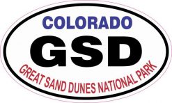 Oval Great Sand Dunes National Park Sticker