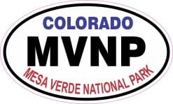 5in x 3in Oval Mesa Verde National Park Sticker