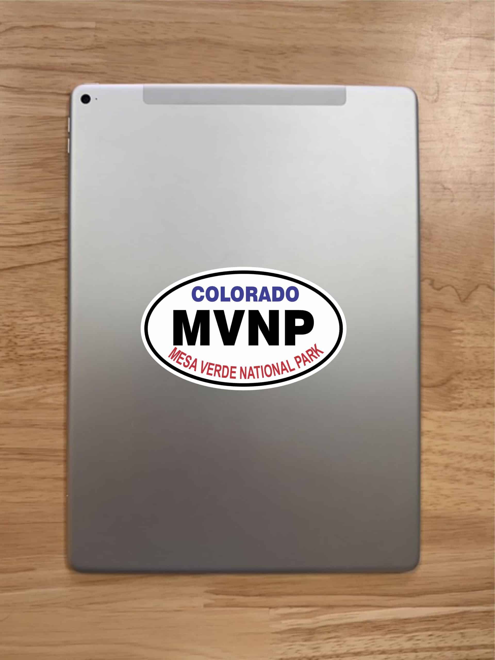 5in x 3in Oval Mesa Verde National Park Sticker - Image 7