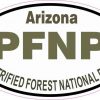 Oval Petrified Forest National Park Sticker
