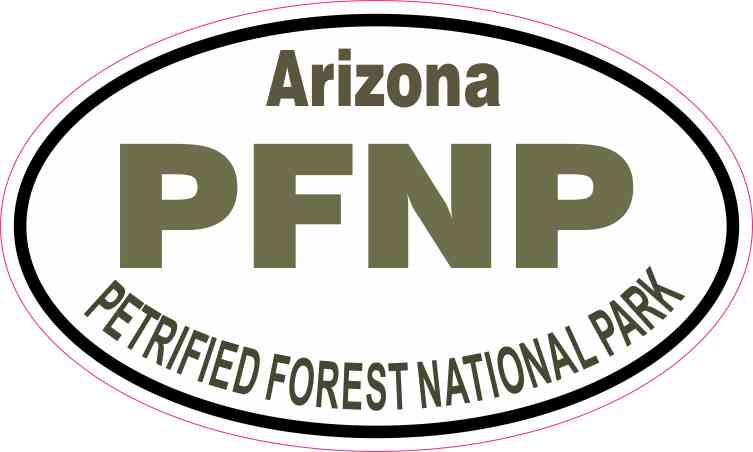 Oval Petrified Forest National Park Sticker
