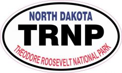 Oval Theodore Roosevelt National Park Sticker