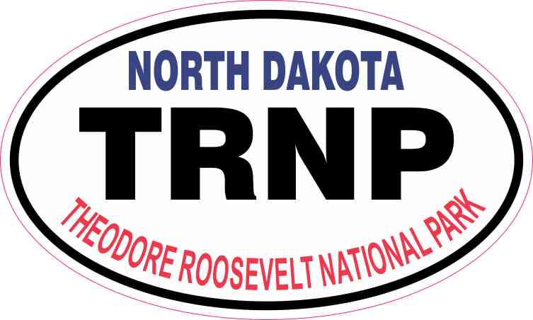 Oval Theodore Roosevelt National Park Sticker