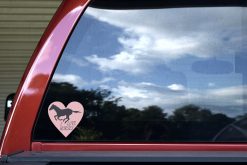 Heart I Love Horses Sticker