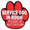 Service Dog in Room Sticker