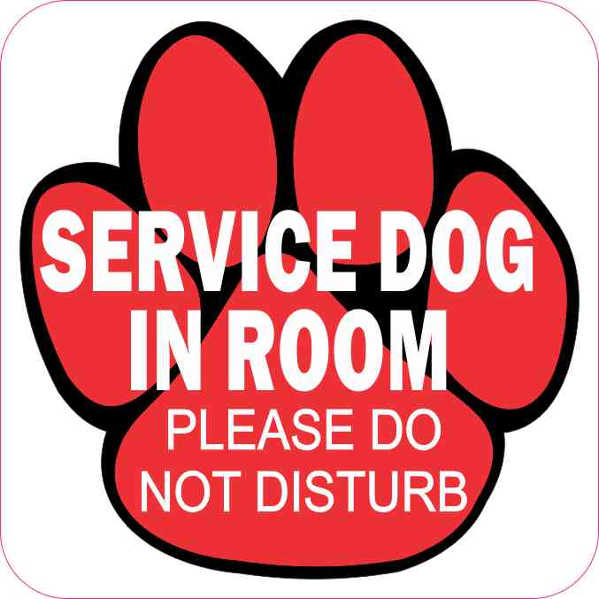 Service Dog in Room Magnet