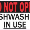 Dishwasher in Use Magnet