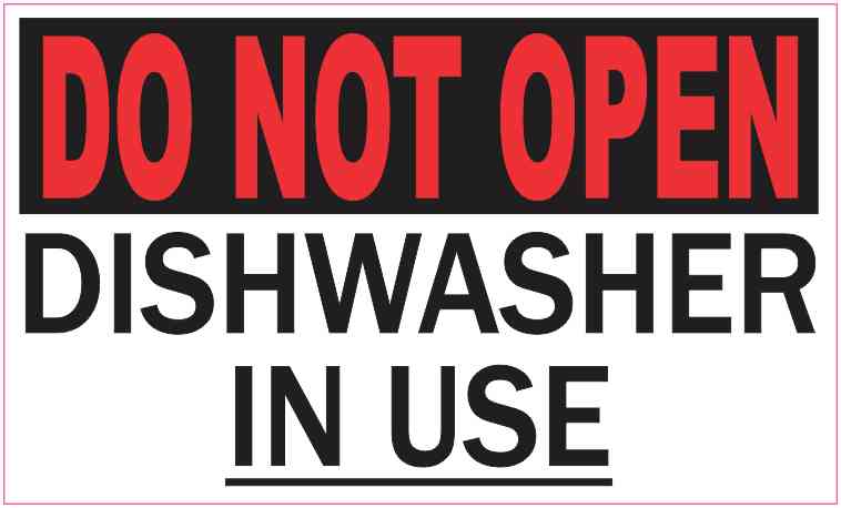 Dishwasher in Use Magnet