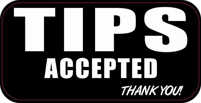 Tips Accepted Magnet