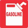 Red Gasoline Magnet