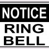 Notice Ring Bell Magnet