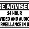 24 Hour Video and Audio Surveillance Magnet