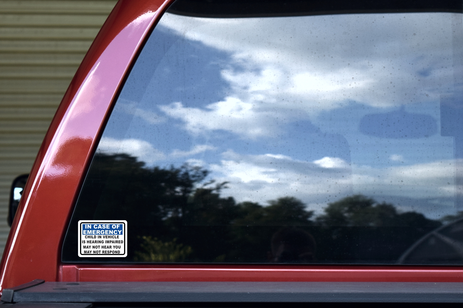Child in Vehicle Is Hearing Impaired Sticker