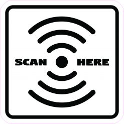 Scan Here Magnet