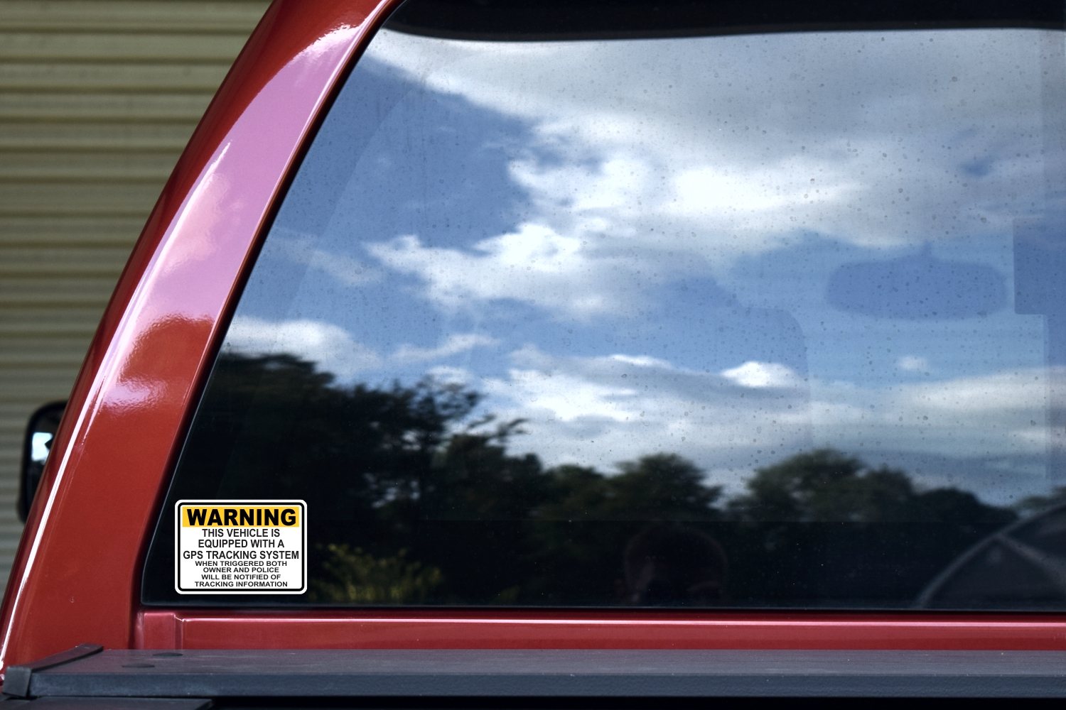 Yellow GPS Tracking Stickers
