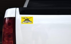 Gadsden Flag With Rifles Magnet