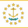 Rhode Island State Flag Magnet