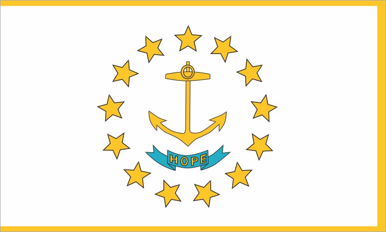Rhode Island State Flag Magnet