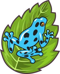Blue Poison Dart Frog Sticker