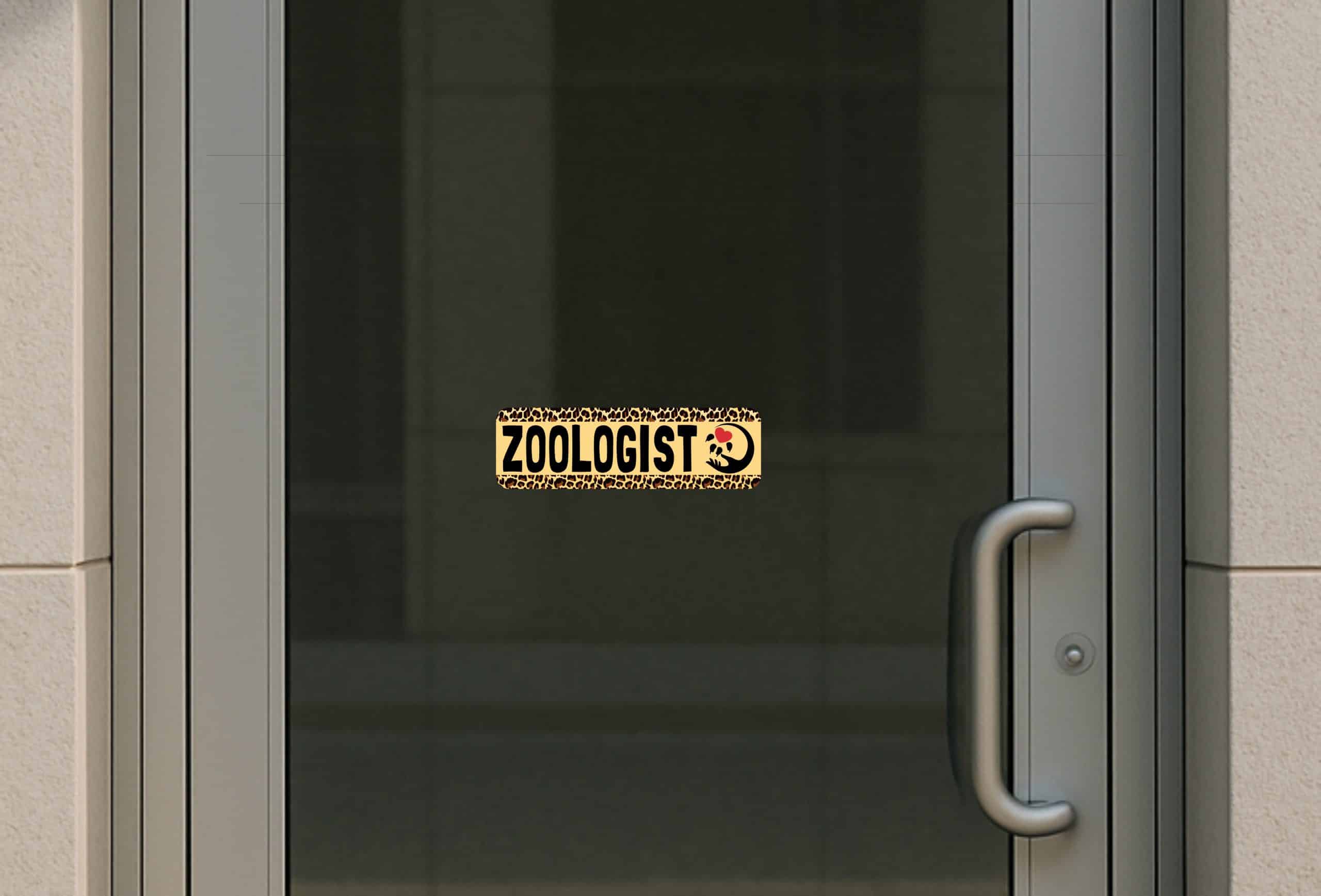 StickerTalk Leopard Print Zoologist Vinyl Sticker, 10 inches x 3 inches - Image 6