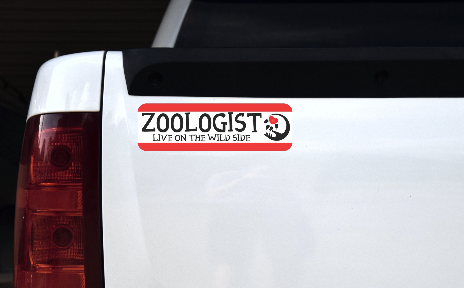 StickerTalk Zoologist Live on the Wild Side Vinyl Sticker, 10 inches x 3 inches - Image 2