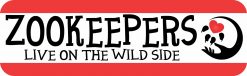 Zookeepers Live on the Wild Side Vinyl Sticker
