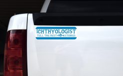 Alternative view of StickerTalk Blue Ichthyologist Magnet, 10 inches x 3 inches